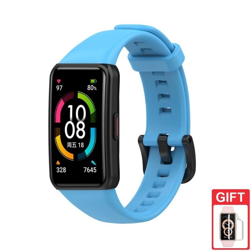 Silikonarmband Ersatzarmband für Huawei Band 6 Armband Ersatzbänder Zubehör für Honor Band 7 6