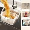New Retractable Kitchen Drain Basket Rotating Design Quick Draining Fruit Washer Bowl Durable Fruit Vegetable Washer Kitchen Use