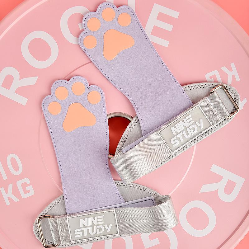 Women's Cowhide Deadlift & Pull-up Grip Straps Gloves