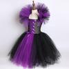 Costume Kids Girls Halloween Black Short Sleeved Dress Set Girls Dress