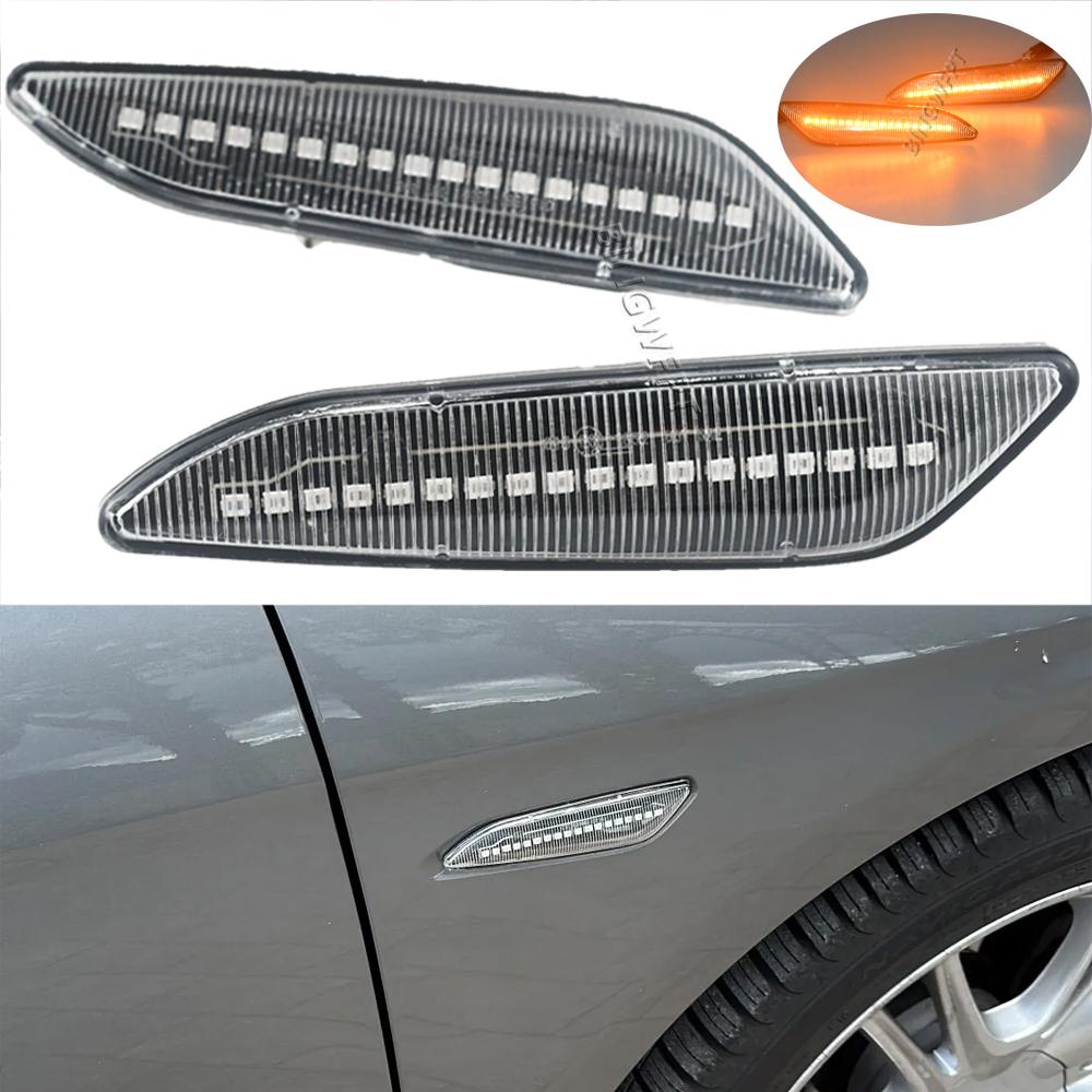 LED Dynamic Blinker Side Marker Turn Signal Lights Lamp Accessories For Alfa Romeo 147 156 Fiat Egea Tipo Lancia Delta Ypsilon 3
