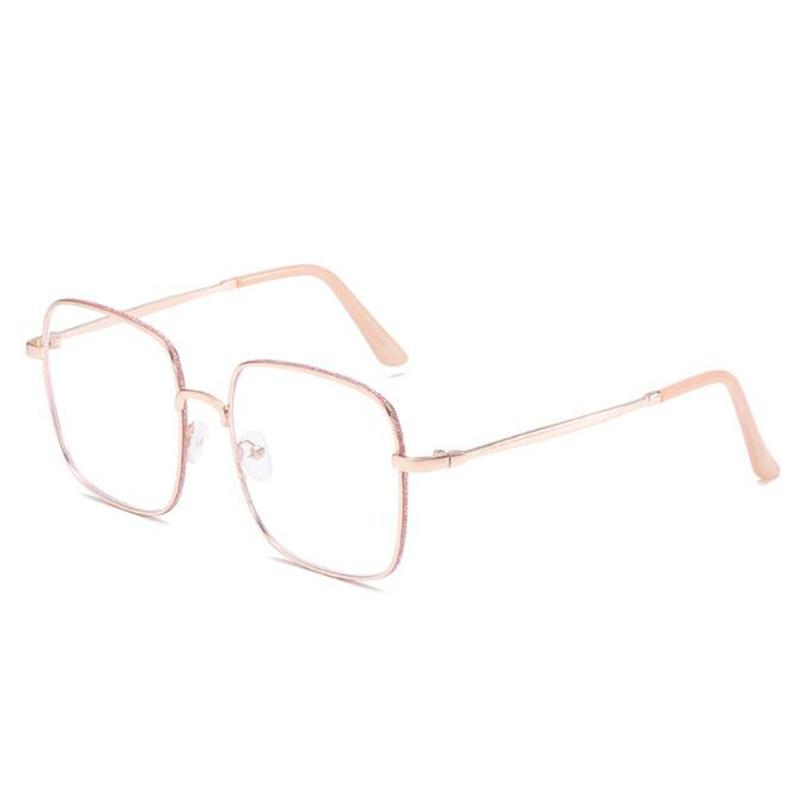 Big Square Myopia Glasses Women Men Metal Frame Prescription Eyewear 0 to -6 0 Diopter Large Size Fashion Eyeglasses