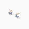 Cercei Dama Butterfly Design Zircon Earrings Gold/Blue Fashion Jewelry Gift