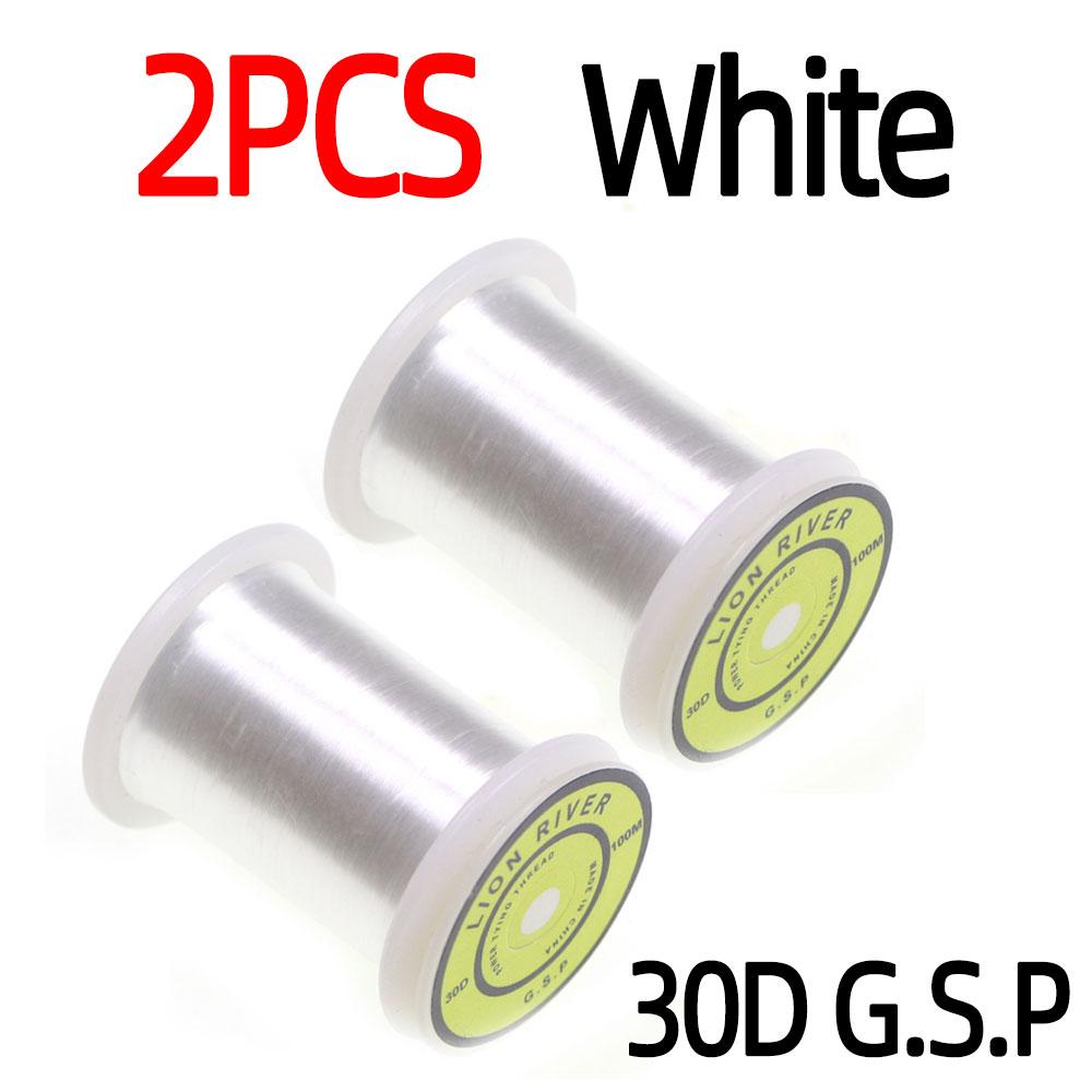 

100 м/котушка з високою міцністю 30D GSP для зав’язування мух Поліетиленова мулінева нитка Мошки Сухі мухи Німфи Матеріал для зав’язування мух