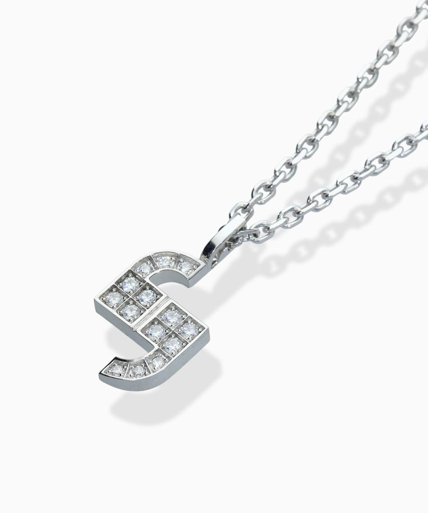 Valik [925 Silver] No.02 Signature Pavé Necklace [L]