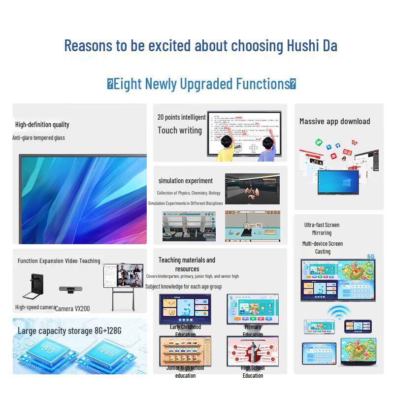 HUSHIDA 55-inch Interactive Smart Whiteboard (CN version)