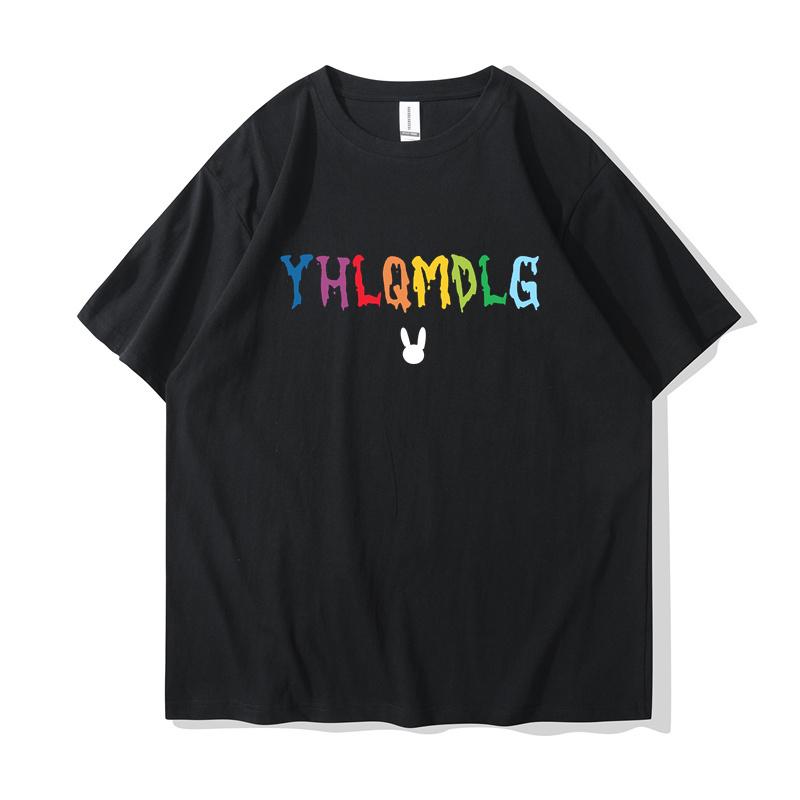 Rapper Bad Bunny Basis Classic Men Women T Shirt Cool Harajuku Tshirts Streetwear Summer 90s Female T-shirt Top Tee Clothes