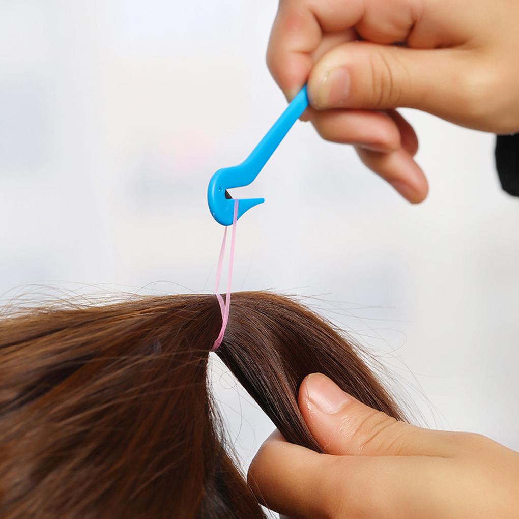 4Pcs Hair Bands Remover One-off Rubber Hair Ties Slicer Plastic Painless Ponytail Removal Tools