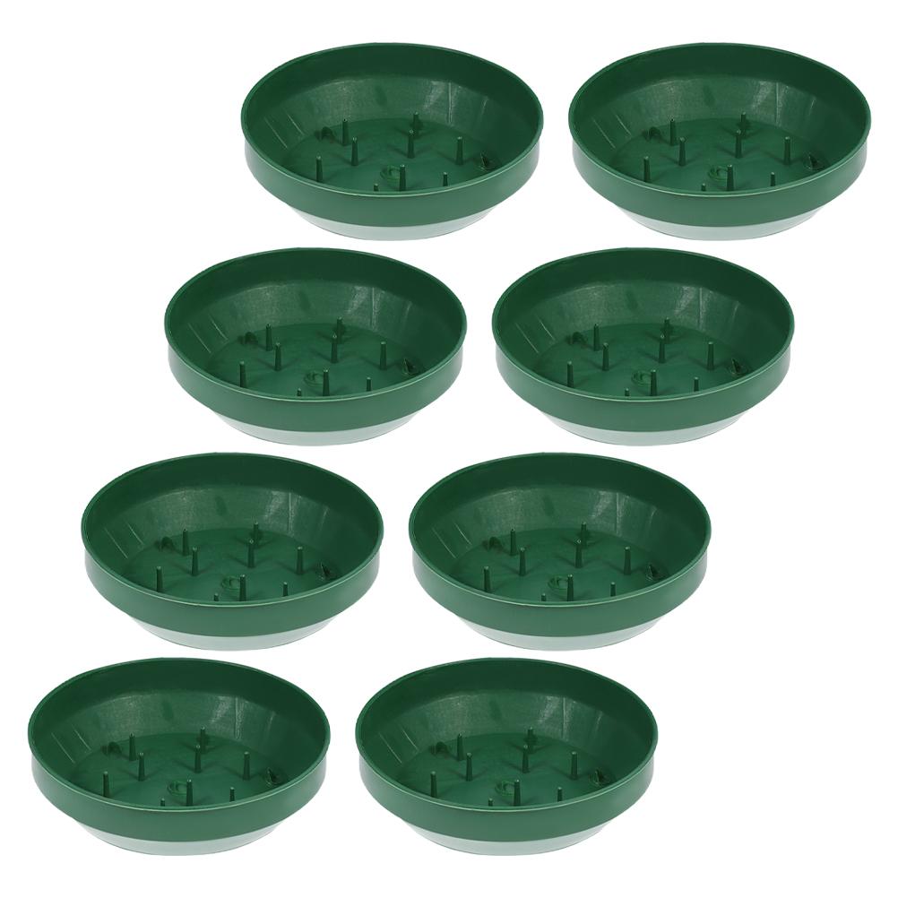 8Pcs Flower Arrangement Fixing Tray Plastic Flower Mud Holder for Foam Arrangements Sturdy Decorative Landscape Tool