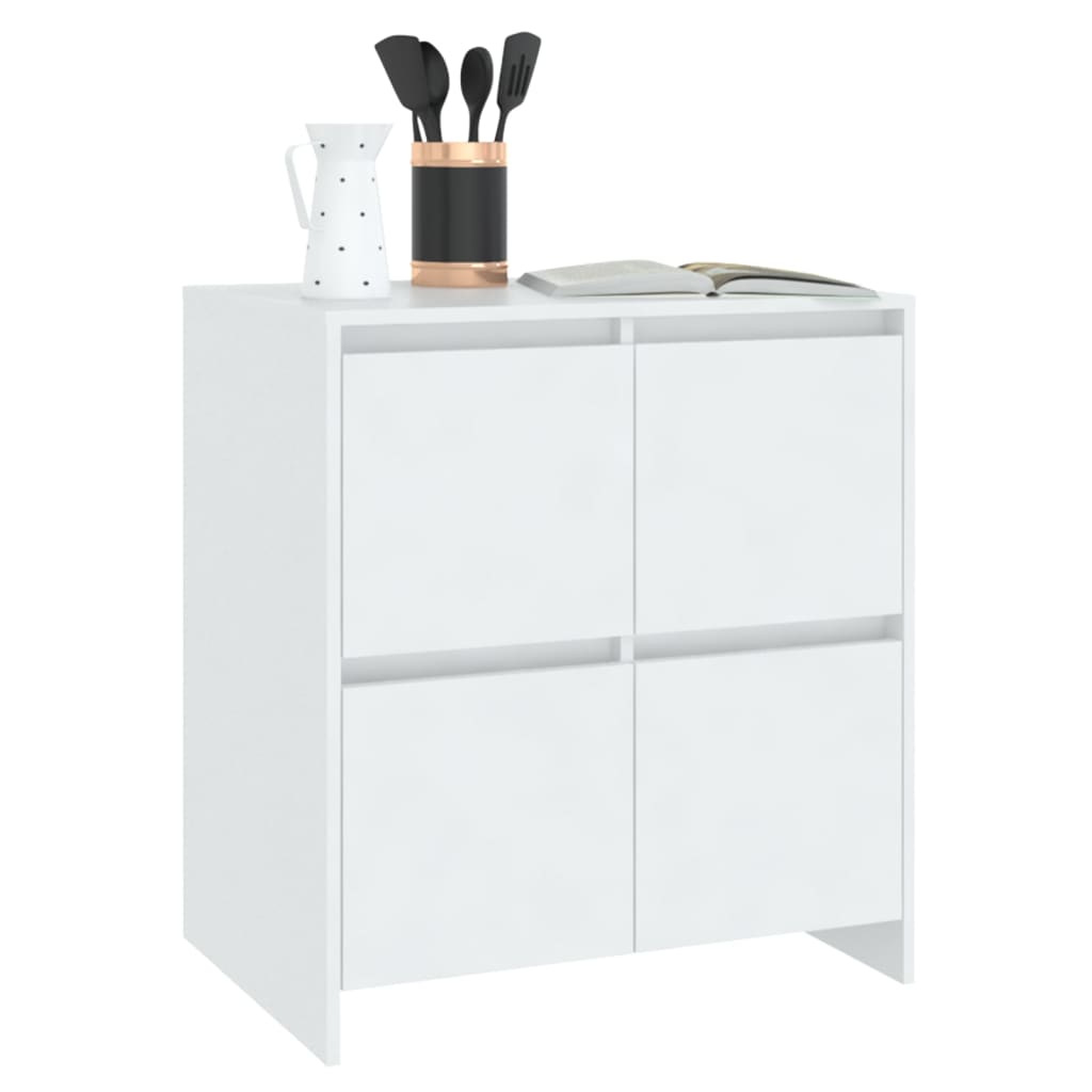 Sideboards 2 Pcs White 70 X 41 X 75 Cm Particleboard