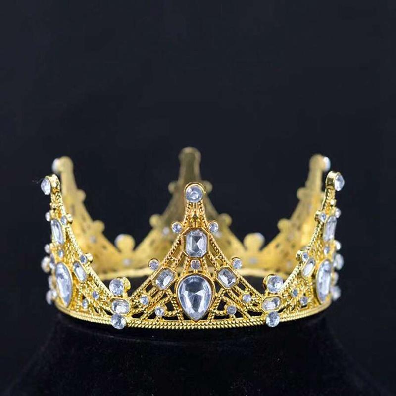 

Fashion Boy Girl Shoot Prop Crown Birthday Cake Decoration Party Holiday Decoration DIY Baking Supplie Gift Mini Crown Hairhoop