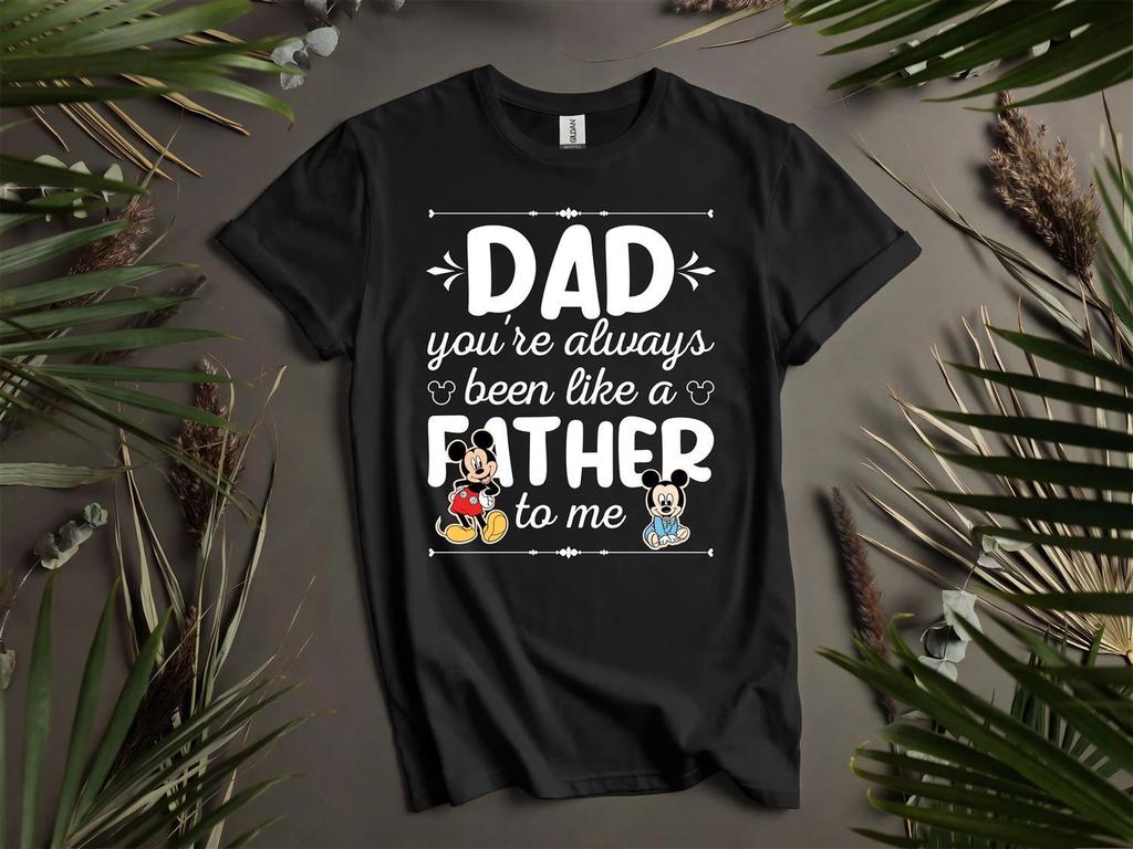 Dad Mickey Mouse Father To Me T-shirt T Shirt Men Women Unisex Tshirt L76