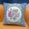 Chenier Pillow Living Room Sofa Backrest Car Bedhead Cushion Office Chair Waist Cushion Embroidered Flower Pillowcase
