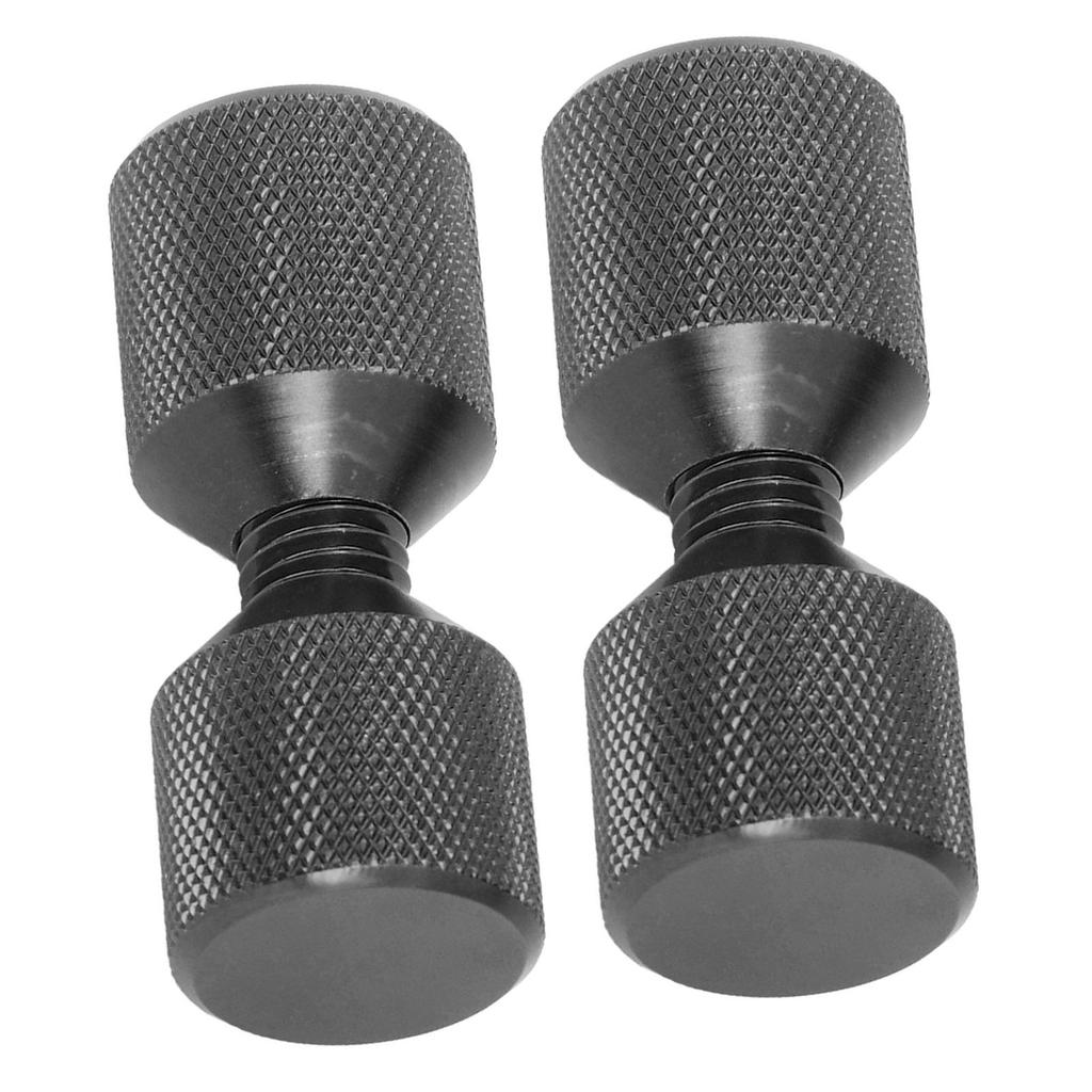 2 Stück Flanschausrichtstift Eloxal Aluminium 1-1/8 Zoll Flansch Doppellochstifte Set für 0,5 bis 14 Zoll 150LB Flansche Schwarz