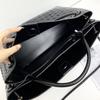 Borsa a tracolla messenger a tracolla portatile in corda intrecciata in pelle da 45 cm con chiusura a nodo a otto, borsa a tracolla da donna alla moda transfrontaliera