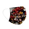10PC Flower Print  for  Face Mask Disposable Earloop Mask