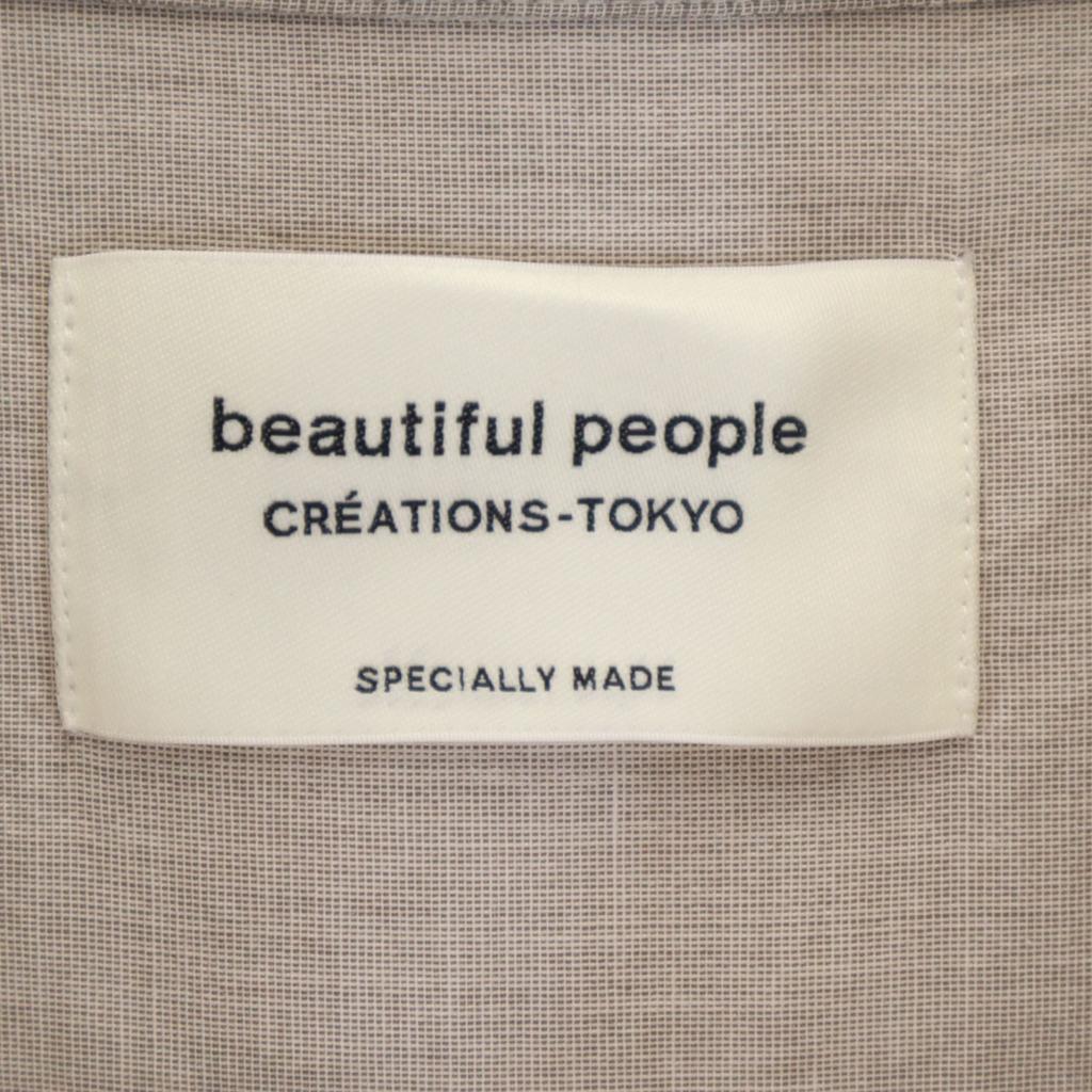 beautiful people Silk Blend Long Sleeve Shirt 40 Gray Men's Used