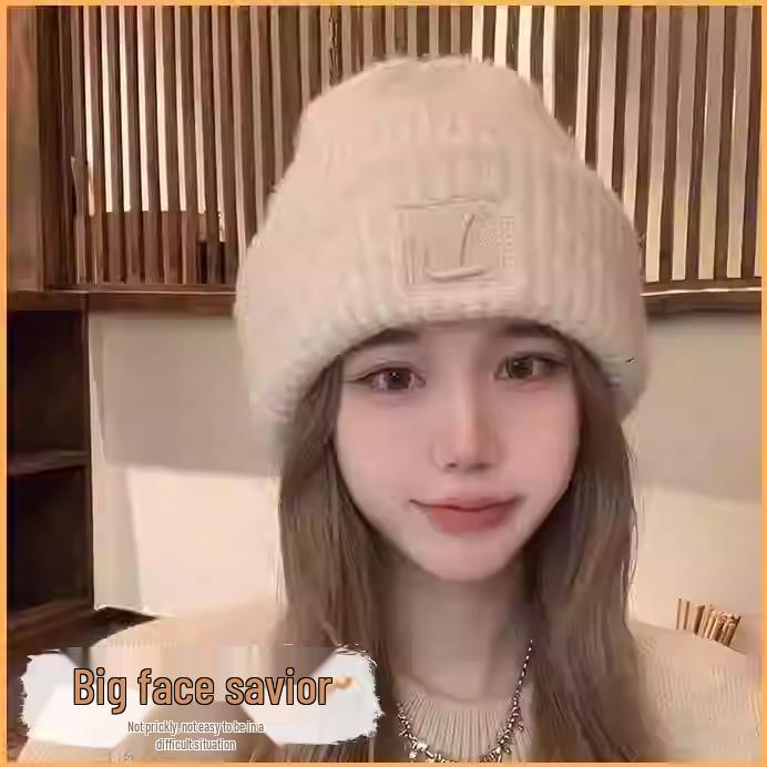 Women's Loose Warm Knit Hat for Large Heads: Autumn/Winter Style