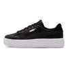 Puma Platform Durable Non-Slip Low-Top Sneakers Women Sneakers Black White 384617-02