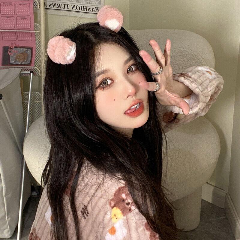 3D Cartoon Animal Hair Clip Cat Ear Clip Plush Small Hair Claw For Women Girls