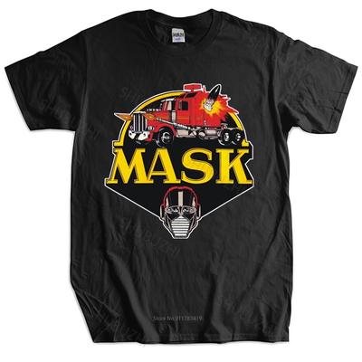 Männer Schwarzes T-Shirt MASKE Unisex-T-Shirt Mode-Stil Mode Unisex-T-Shirt Europäische Größe Unisex Baumwoll-Oberteil T-Shirts