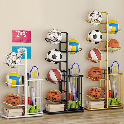 Indoor Volleyball and Basketball Storage Rack for Children