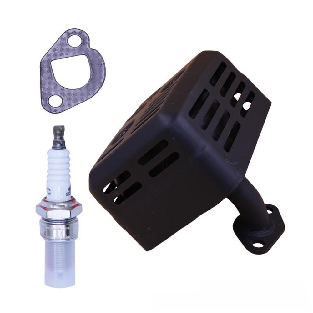 Muffler Assembly Kit with Exhaust Gasket and Spark Part for For HONDA For GX160 For GX200 Pump Engine Applications