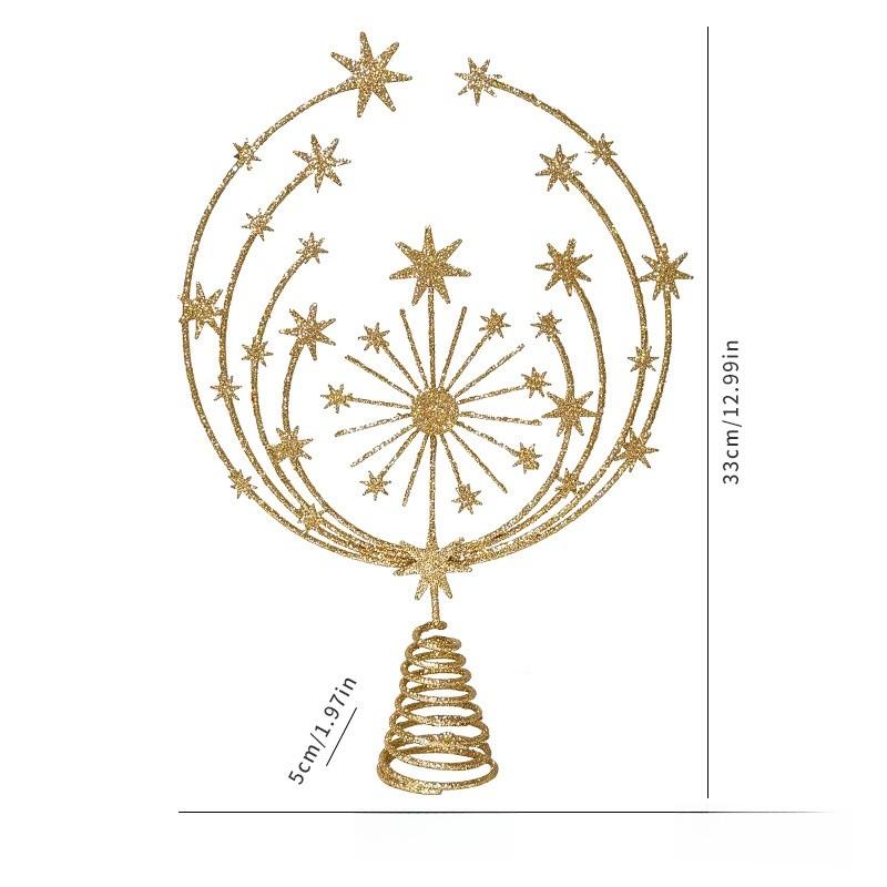 Christmas Modern Minimalist Tree Star Ornament 3d Snowflake Design Decor Festive