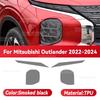 For Mitsubishi OUTLANDER -2024 Car Headlight Protective Cover Film Front Light TPU Anti-scratch Headlamp Tint Sticker