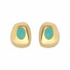 Geometrische Unregelmäßige Runde Hängeohrringe für Damen Temperament Inlay Oval Exquisiter Steinschmuck Urlaubs-Schmuck Geschenke