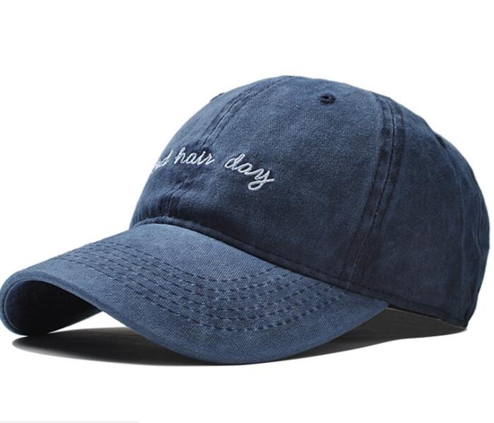 Bad Hair Day Embroidery Washed Baseball Man Woman Cap Classic Baseball Outdoor Hat 6 Panel Man Hat