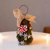 1PC Party Holiday Elements Hung Atmosphere Mini Desktop Ornament Christmas Tree Exquisite Ornament Realistic Christmas Decoration