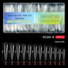 504Pcs/set Transparent Artificial Nail Kit Full Coverage Tips For Gel Extension Manicure Home Salon Application