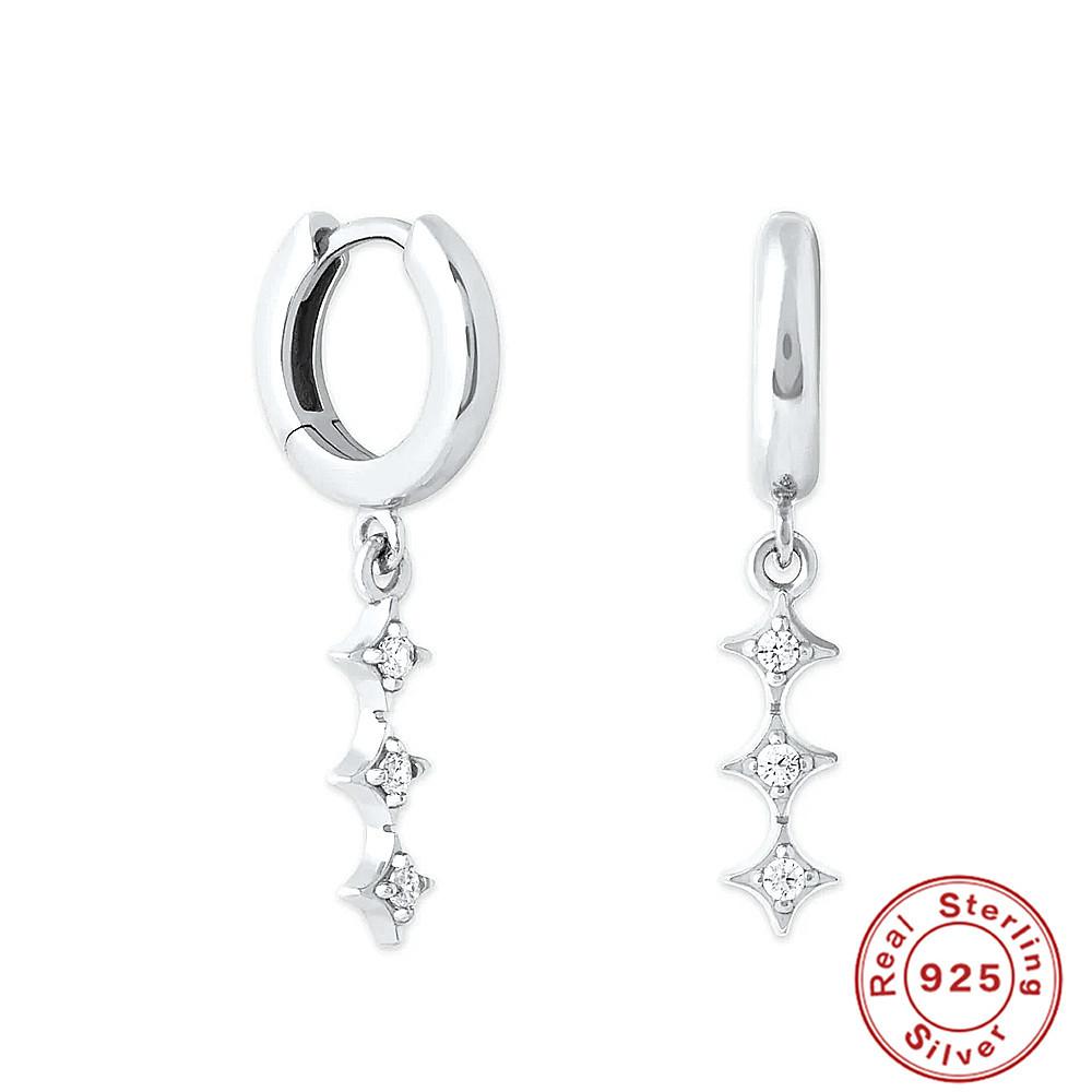 S925 Sterling Silver Devil'S Eye Earrings Best Selling Fashion Retro Blue Eyes Ear Buckles Earrings Trendy Ear Jewelry