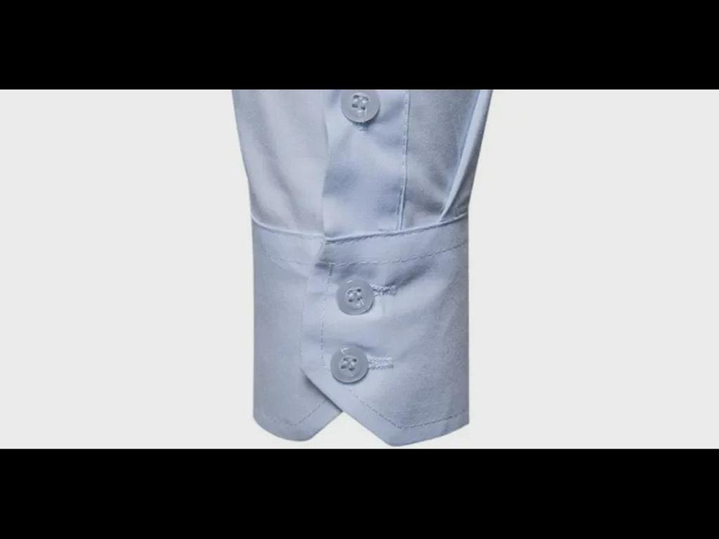 Jarní 2020 Pánská evropská a americká móda s dvouvrstvým límcem Business Casual Slim Fit košile s dlouhým rukávem – vícebarevná, k dispozici velké velikosti