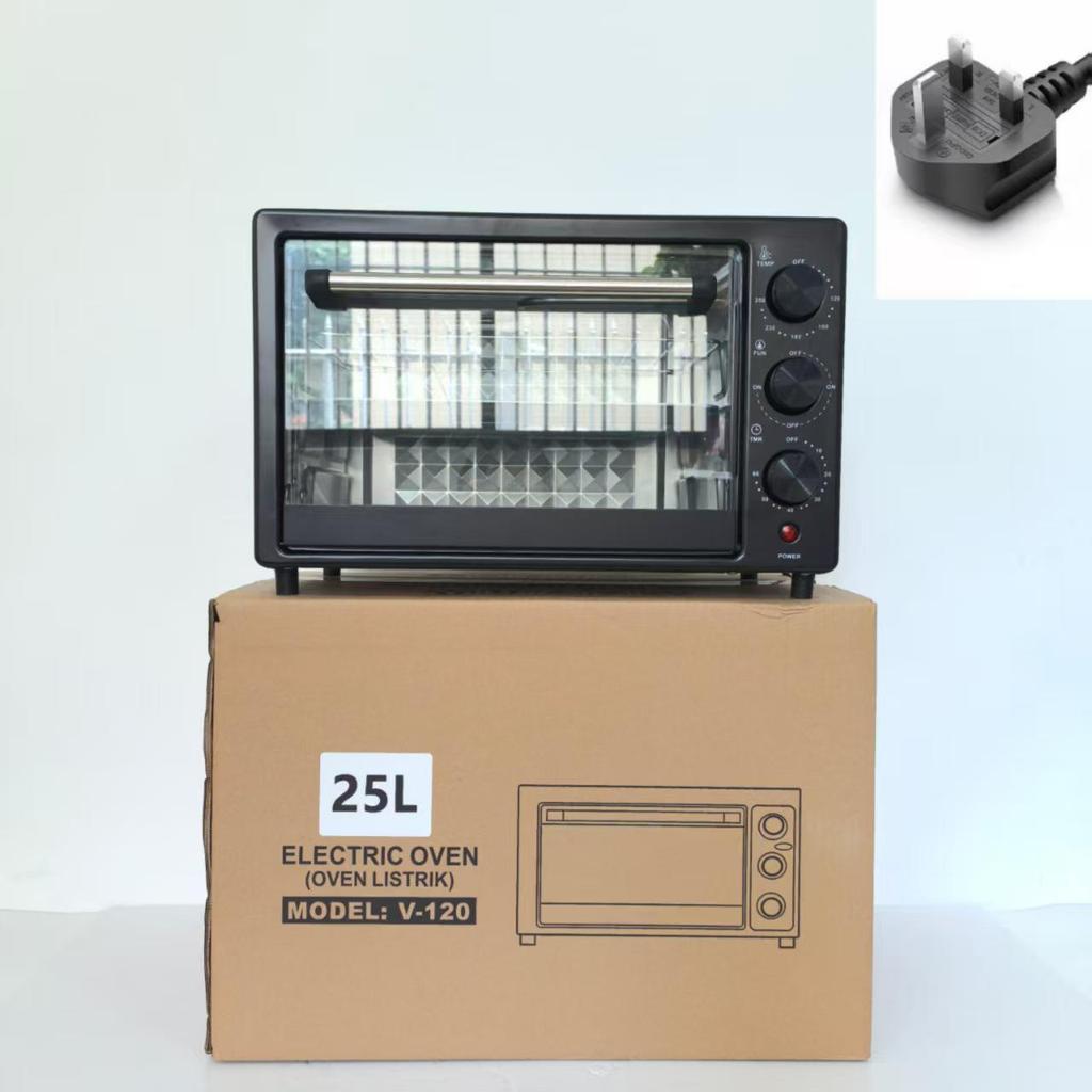 Compact Double-Layer Multifunctional Electric Oven - 12L/25L/48L Capacity for Household Baking