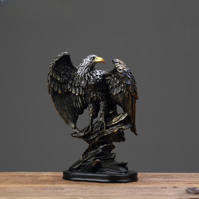 Retro Eagle Sculpture New Room Decoration Ornaments Wealth Animal Office Home Study Living Abstract Statue Decor Gift