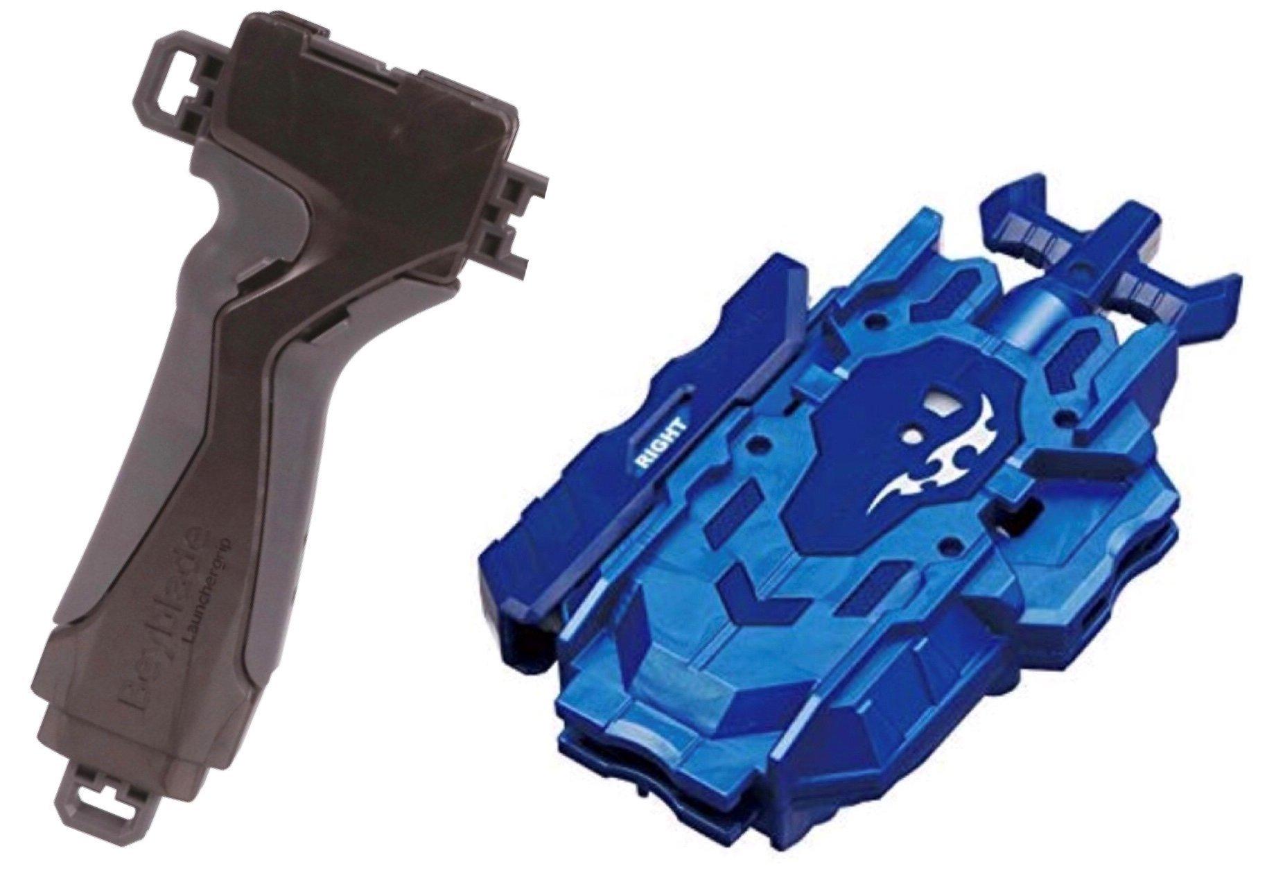 

набор для Bey Launcher LR Blue Launcher Grip Gunmetal Beyblade Burst [Самые сильные вращения] B-119 и B-109