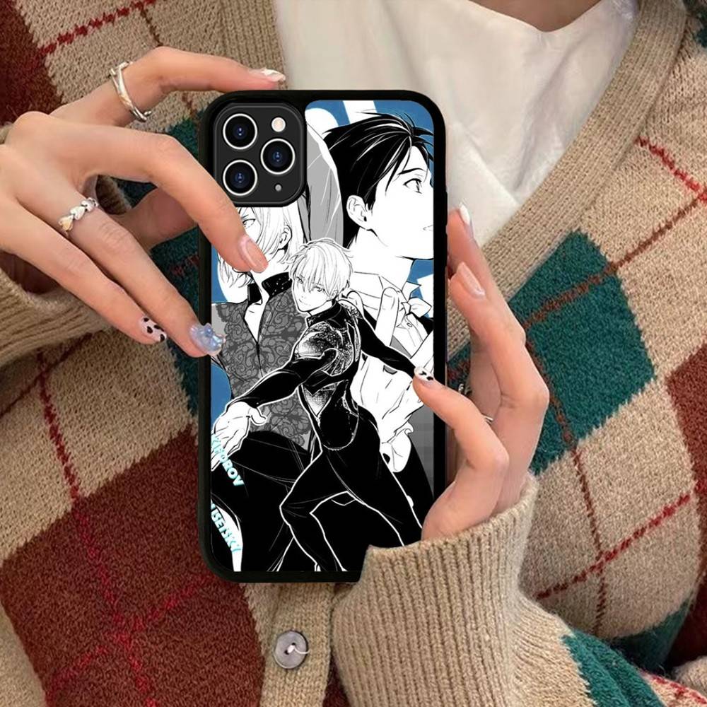 

Sports Anime YURI On ICE BL For IPhone 17 16 15 14 13 Pro 12 11 Pro Max Hard PC+TPU Phone Cases Back Cover iPhone 17 Air