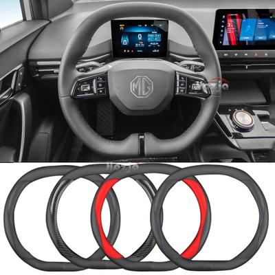 Leather Car Steering Wheel Cover for MG4 EV EH32 MG MULAN   2024 Non-slip Auto Interior Accessories