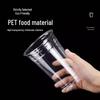ZISIZ Disposable PET Cold Drink Cup with Lid