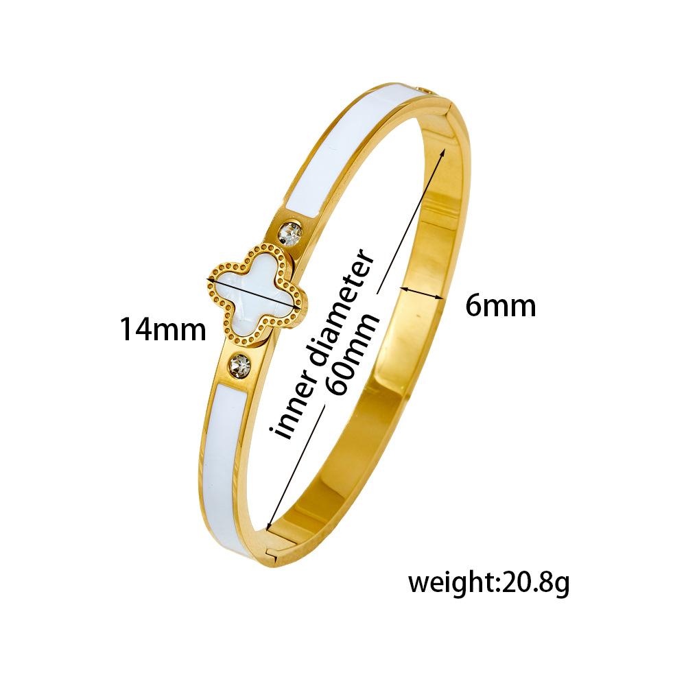 2026 Женские Высококачественные Женские Украшения Женский Браслет Четырехлистник Элегантный Легкий Люкс Темперамент 18CM