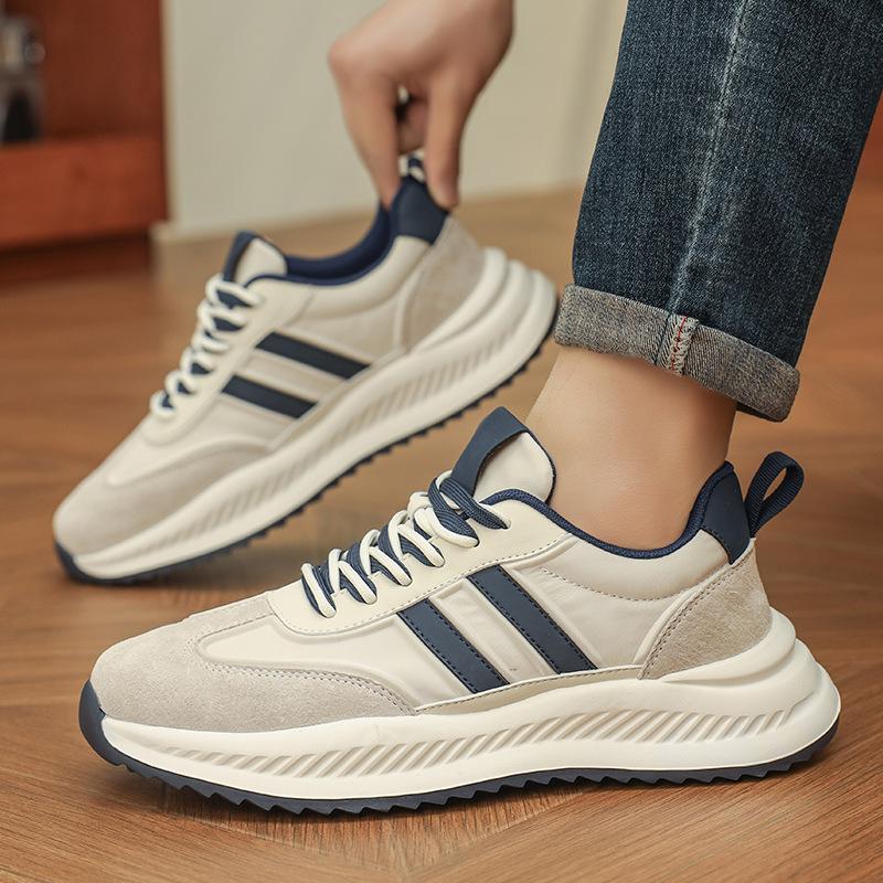 Forrest Gump Xiaobai Men's Shoes 2025 New Spring Breathable Versatile Casual Board Shoes Platform Heightening McQueen Sports Shoes