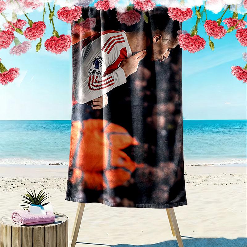 Saliba Print Beach Towel, Large Soft Quick Dry Towel for Beach Camping Swimming