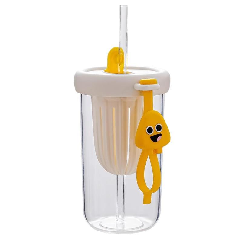 Portable High-Capacity Straw Water Cup - Summer Cool Design for Girls