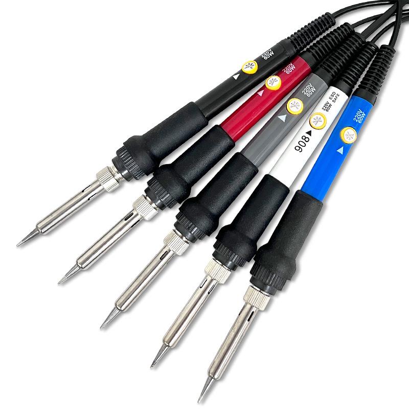 1PC Blue Small Temperature Control Electric Soldering Iron Set Handheld Household