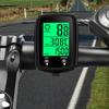 Kabelgebundener Fahrradcomputer mit LED-Digitalanzeige, Tachometer, Kilometerzähler, Touchscreen, wasserdicht und mit Hintergrundbeleuchtung