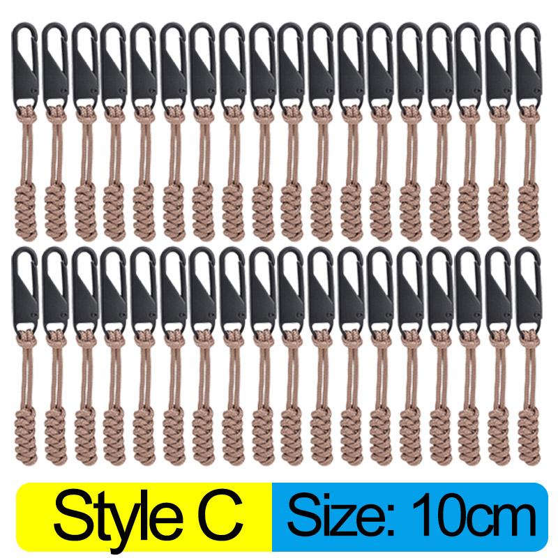 Universal-Reißverschluss aus Metall, Reißverschlusskopf für Outdoor-Taschen, Regenschirmseil, gewebter Reißverschluss, austauschbar, Reparaturset für DIY-Handwerk, Nähwerkzeug