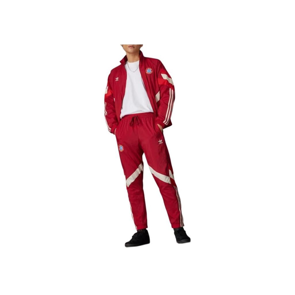 Adidas Retro Sport Patchwork Logo Embroidered Fitted Elastic Waist Casual Pants Men Pants IS6512