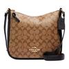 Ellie 26 Classic Monogram Coated Canvas Leather Crossbody Shoulder Bag Unisex Bags Khaki Brown C1649-IMCBI